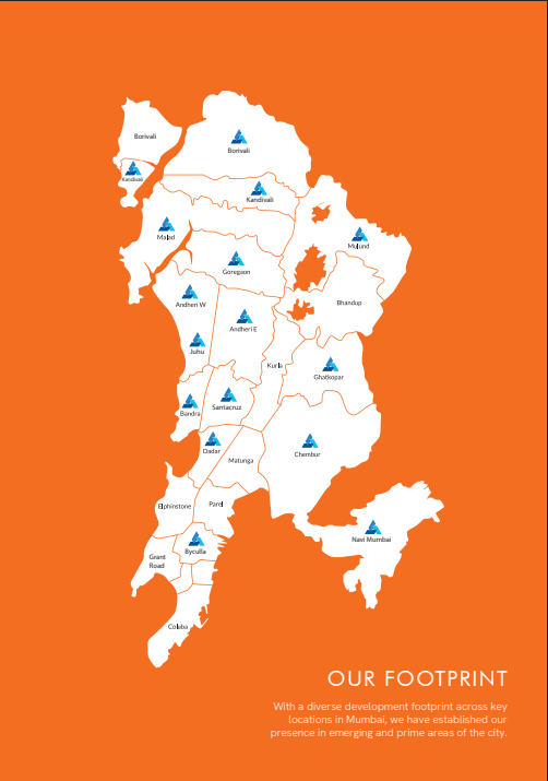 Project footprint map at Agrawals Phoenix · Bandra East – Kherwadi · Codename Aarambh