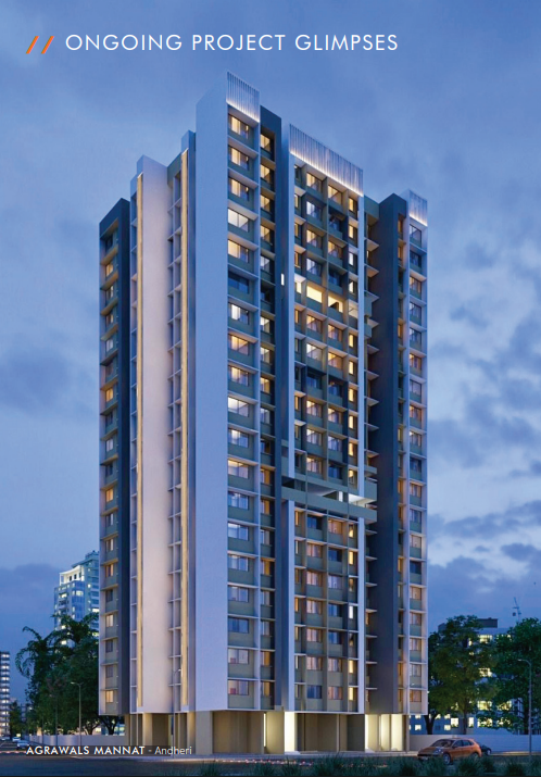 Luxury blue tower view at Agrawals Phoenix · Bandra East – Kherwadi · Codename Aarambh