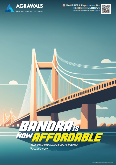 Bandra hanging bridge view with waterfront at Agrawals Phoenix · Bandra East – Kherwadi · Codename Aarambh