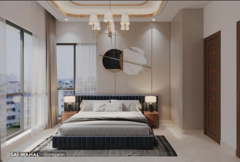 Luxury bedroom interior at Agrawals Phoenix · Bandra East – Kherwadi · Codename Aarambh