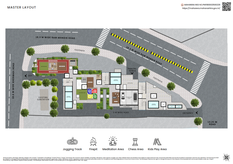 Master layout plan of luxury project Agrawals Phoenix, Bandra East – Kherwadi, CodeName Aarambh